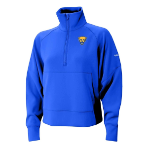 Pittsburgh Panthers Columbia Women's Wickhams Hills Alternate Logo 1/4 Zip Medium Azul