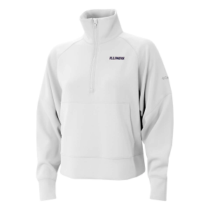 Illinois Fighting Illini Columbia Women's Wickhams Hills 1/4 Zip Medium White