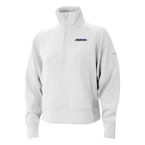 Arizona Wildcats Columbia Women's Wickhams Hills Alternate Logo 1/4 Zip 2XLarge White