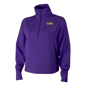 LSU Tigers Columbia Women's Wickhams Hills 1/4 Zip Small Purple