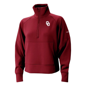 Oklahoma Sooners Columbia Women's Wickhams Hills 1/4 Zip Large Beet