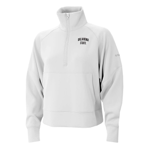 Oklahoma State Cowboys Columbia Women's Wickhams Hills Arch Logo 1/4 Zip Medium White