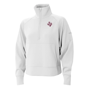 Texas A&M Aggies Columbia Women's Wickhams Hills State Logo 1/4 Zip 2XLarge White