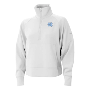 North Carolina Tar Heels Columbia Women's Wickhams Hills 1/4 Zip Medium White