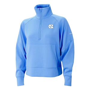 North Carolina Tar Heels Columbia Women's Wickhams Hills 1/4 Zip XLarge White Cap