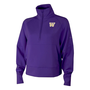 Washington Huskies Columbia Women's Wickhams Hills 1/4 Zip Medium Purple