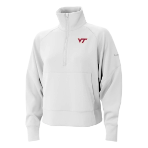 Virginia Tech Hokies Columbia Women's Wickhams Hills 1/4 Zip 2XLarge White