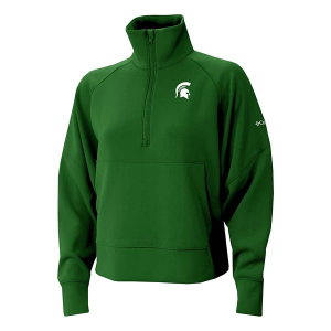 Michigan State Spartans Columbia Women's Wickhams Hills 1/4 Zip XLarge Forest