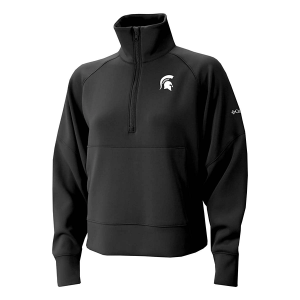 Michigan State Spartans Columbia Women's Wickhams Hills 1/4 Zip Small Black