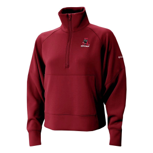 Alabama Crimson Tide Columbia Women's Wickhams Hills Vintage Logo 1/4 Zip Medium Beet