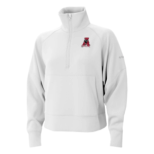 Alabama Crimson Tide Columbia Women's Wickhams Hills Vintage Logo 1/4 Zip Large White