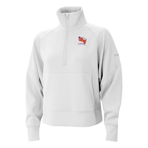 Clemson Tigers Columbia Women's Wickhams Hills Vintage Logo 1/4 Zip Medium White