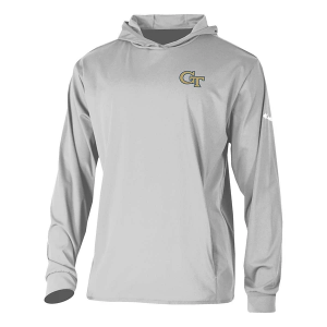 Georgia Tech Yellow Jackets Columbia Long Drive T-Shirt XLarge Cool Grey