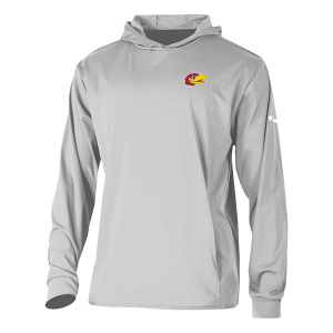 Kansas Jayhawks Columbia Long Drive Alternate Logo T-Shirt Medium Cool Grey