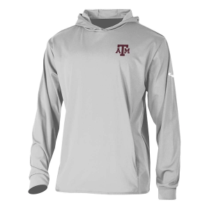 Texas A&M Aggies Columbia Long Drive T-Shirt Large Cool Grey