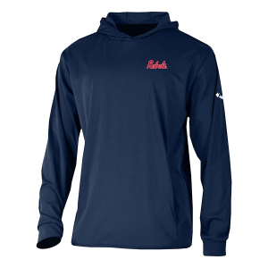 Mississippi Rebels Columbia Long Drive Alternate Logo T-Shirt 2XLarge Collegiate Navy