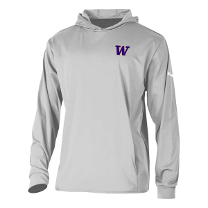 Washington Huskies Columbia Long Drive T-Shirt Medium Cool Grey
