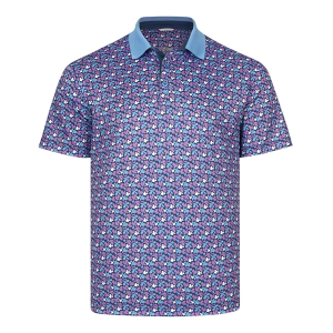 Men's Swannies Mike V Polo Medium Periwinkle