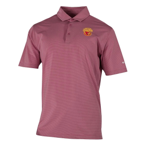 Iowa State Cyclones Columbia Double Hit Alternate Logo Polo Medium Beet
