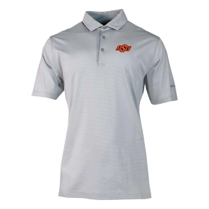 Oklahoma State Cowboys Columbia Double Hit Polo XLarge Cool Grey