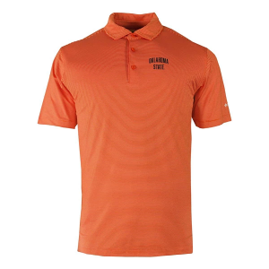 Oklahoma State Cowboys Columbia Double Hit Arch Logo Polo Medium Orange