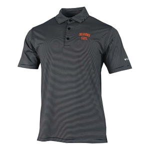 Oklahoma State Cowboys Columbia Double Hit Arch Logo Polo XLarge Black