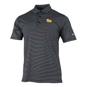 Pittsburgh Panthers Columbia Double Hit Polo Large Black