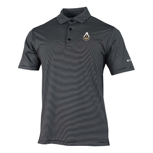 Purdue Boilermakers Columbia Double Hit Alternate Logo Polo XLarge Black