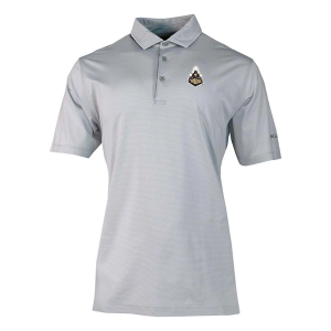 Purdue Boilermakers Columbia Double Hit Alternate Logo Polo Large Cool Grey
