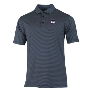 Connecticut Huskies Columbia Double Hit Polo Large Collegiate Navy