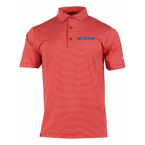 Arizona Wildcats Columbia Double Hit Alternate Logo Polo 2XLarge Intense Red