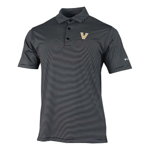 Vanderbilt Commodores Columbia Double Hit Polo XLarge Black