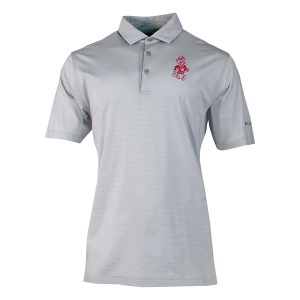 Washington State Cougars Columbia Double Hit Polo Large Cool Grey