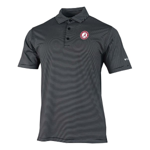 Alabama Crimson Tide Columbia Club Invite Polo Small Black