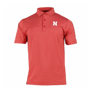 Nebraska Cornhuskers Columbia Double Hit Polo Medium Intense Red