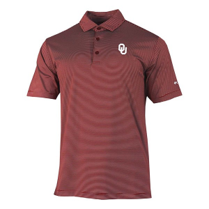 Oklahoma Sooners Columbia Double Hit Polo XLarge Beet