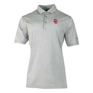 Oklahoma Sooners Columbia Double Hit Polo Medium Cool Grey