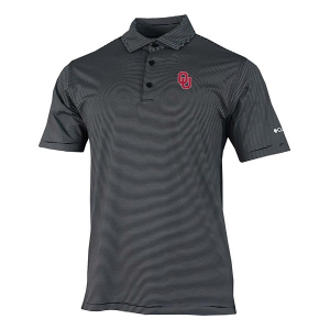 Oklahoma Sooners Columbia Double Hit Polo XLarge Black