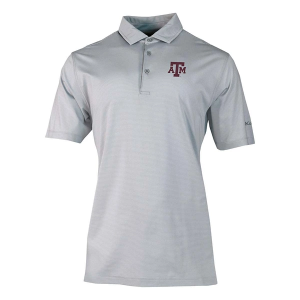Texas A&M Aggies Columbia Double Hit Polo XLarge Cool Grey