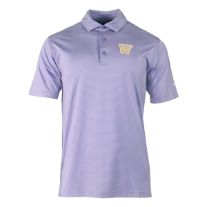 Washington Huskies Columbia Double Hit Polo Medium Frosted Purple