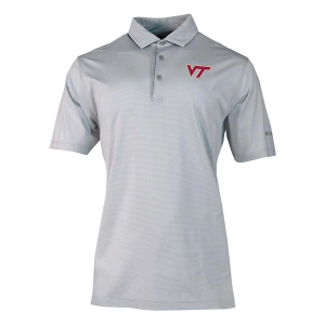Virginia Tech Hokies Columbia Double Hit Polo 2XLarge Cool Grey