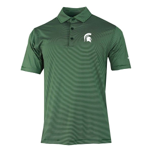 Michigan State Spartans Columbia Double Hit Polo Large Forest