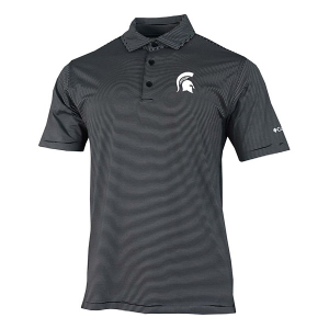 Michigan State Spartans Columbia Double Hit Polo Large Black