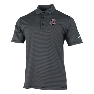 South Carolina Gamecocks Columbia Double Hit Polo Large Black
