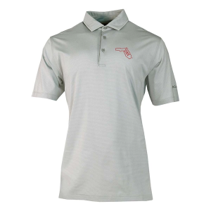 Florida State Seminoles Columbia Club Invite Vintage Logo Polo Large Cool Grey
