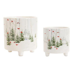Melrose International Dolomite Pot (Set of 2)