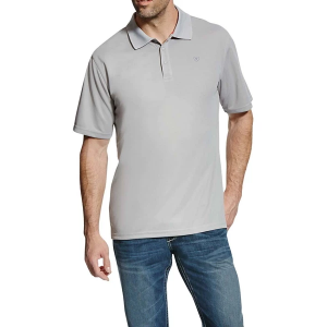 Men's Ariat Tek Polo Small Silver