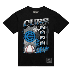 Chicago Cubs Overspray T-Shirt XLarge Black