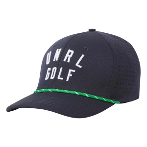 Men's UNRL Men's UNRL Golf Vintage Rope Snapback Hat Golf Snapback Hat One Size Navy/Emerald