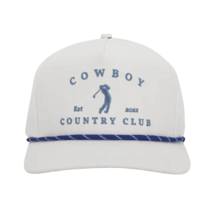 Cowboy Country Club Golfer Roped Snapback Golf Hat